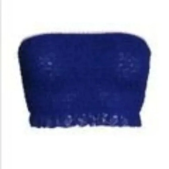 Free People Purple Bandeau Crop Top - Picture 5 of 5